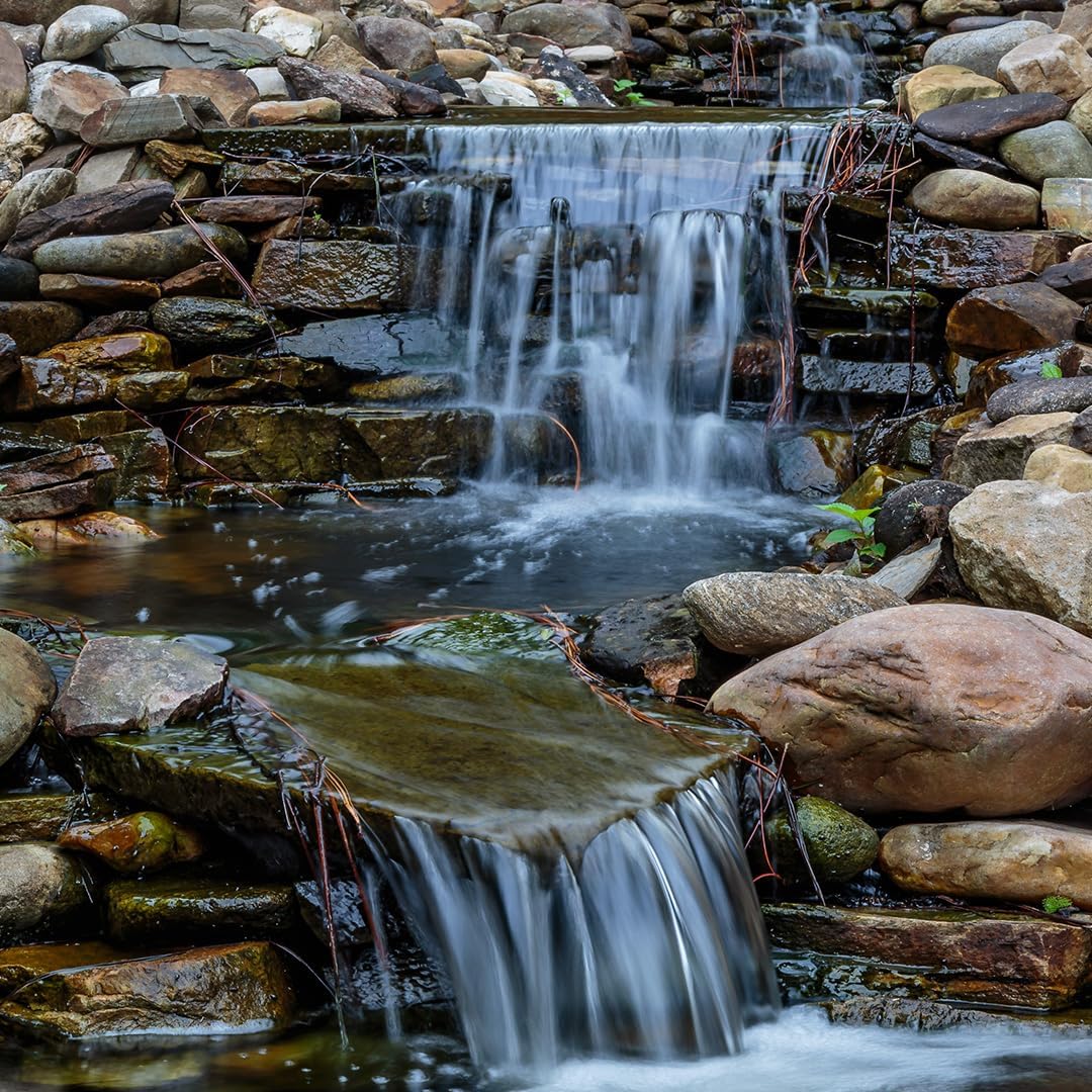 HALF OFF PONDS Pond Free Cascade 4100 Waterfall Kit with MatrixBlox, 10' x 30' EPDM Liner and 4,100 GPH Pump - PMDPB2