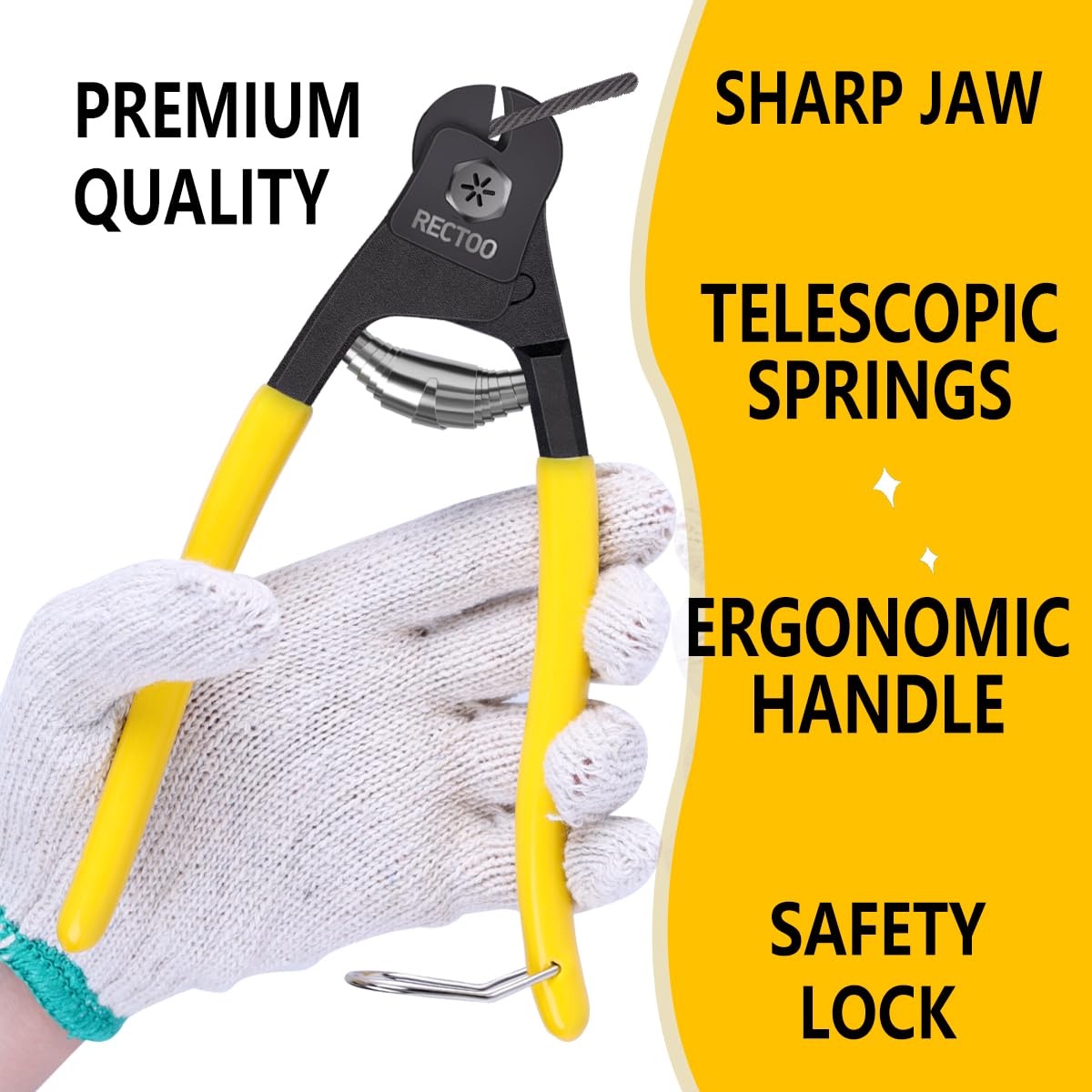 Black 325FT 1/8" T316 Stainless Steel Cable with Cutter, 7x7 Strands Aircraft Wire Rope for Deck Railing, Stair Handrail, Porch Fence, High Strength for Indoor and Outdoor Use