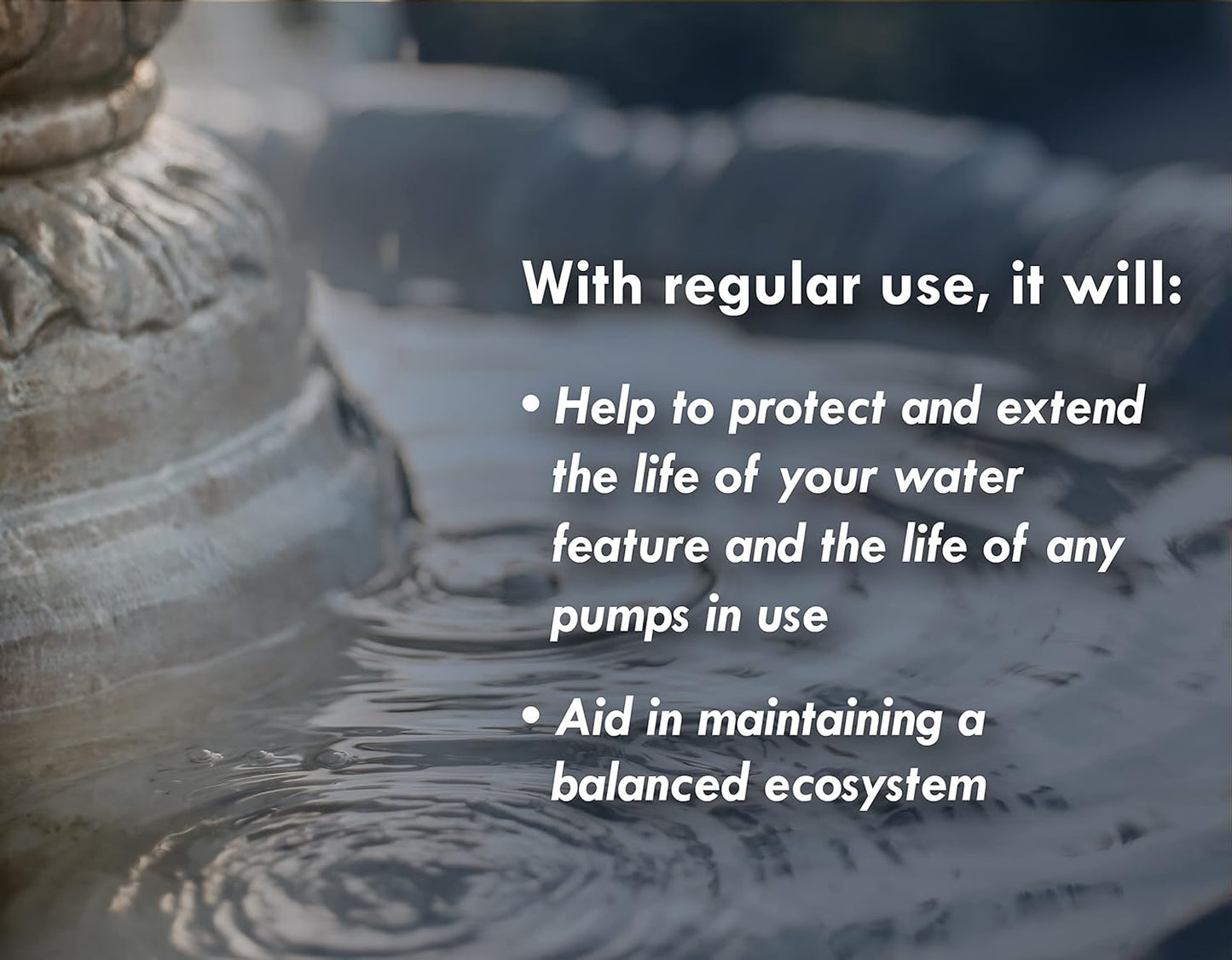 Sanco Bird Bath & Fountain Maintenance, Fast-Acting Enzyme-Based Formula Will Extend The Life of Your Water Feature, Aid in Maintaining a Balanced Ecosystem, 16 oz