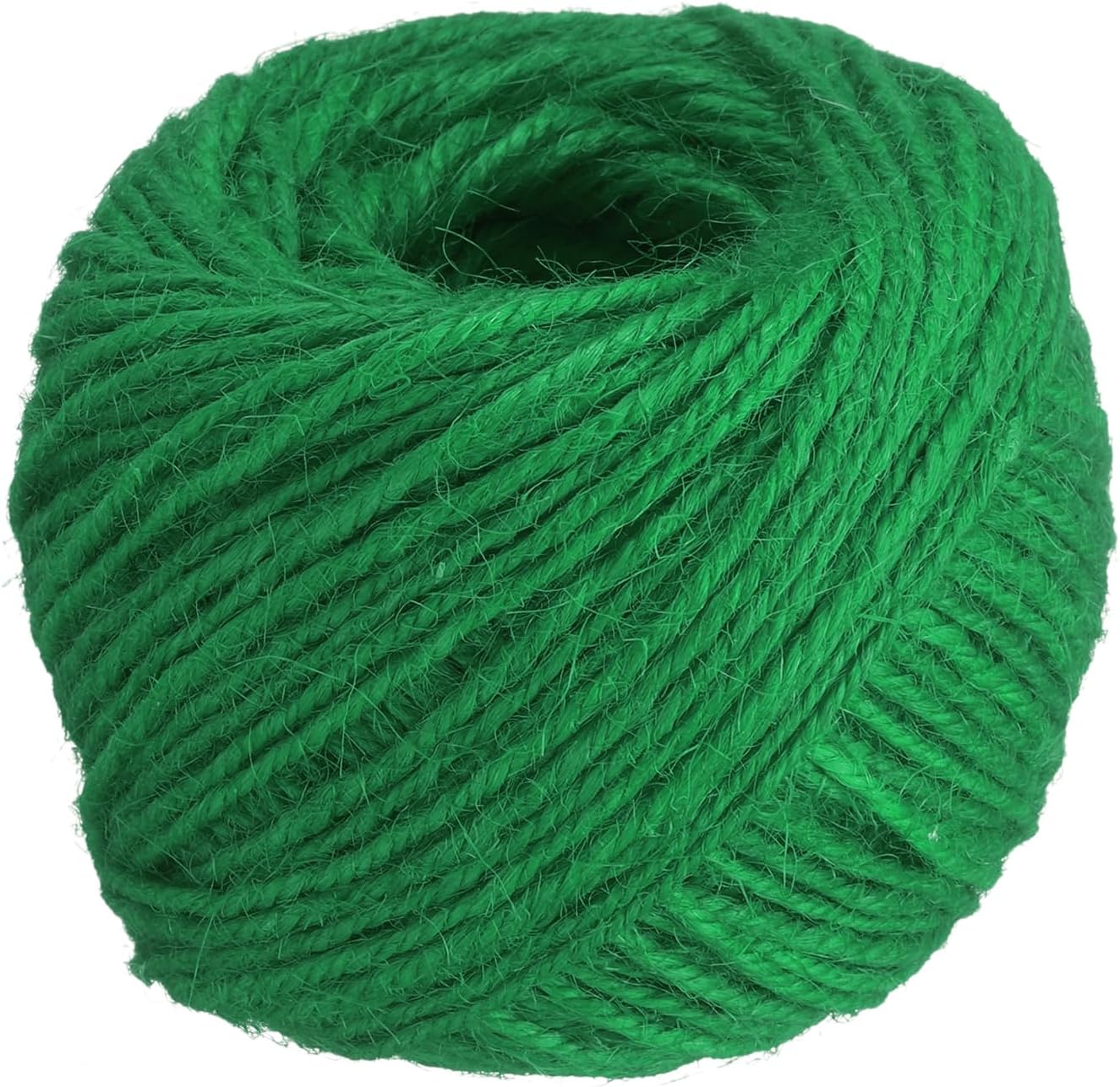 uxcell 164 Feet Natural Jute Twine String,2mm Thin Garden Twine Rope Colored Plant String Cord for DIY Art Crafts Gift Wrapping Decoration Packing Gardening Plant Hanger,Green