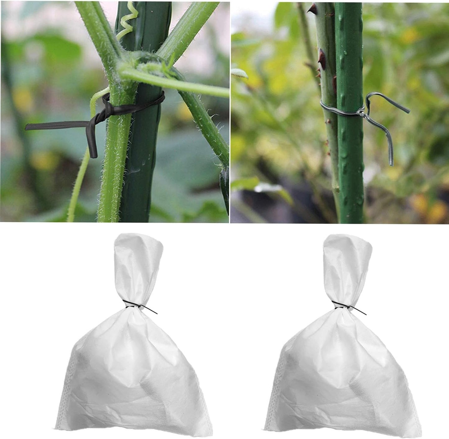 1000 pcs 6 inch Black Cable Twist Ties Plastic Twist Ties with Rugged Metal Innercores Reusable Fastening Cable Cord Wire Ties