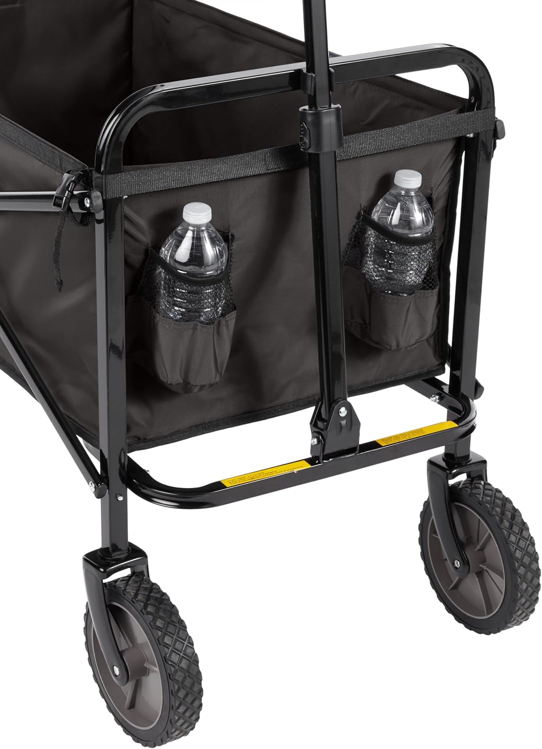 Amazon Basics Collapsible Folding Heavy Duty Utility Wagon for Outdoor Sports, 265 pounds Weight Capacity, Camping, Garden, and Shopping, 27.6 x 40.9 x 20 inches, Black