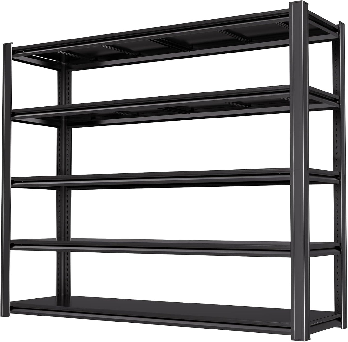 84“H Garage Shelving Heavy Duty Storage Shelves 3500 LBS Adjustable Metal Shelving Uints and Storage for Garage,Warehouse,School,Commercial,Business, 62 "W x 24 "D x 84 "H