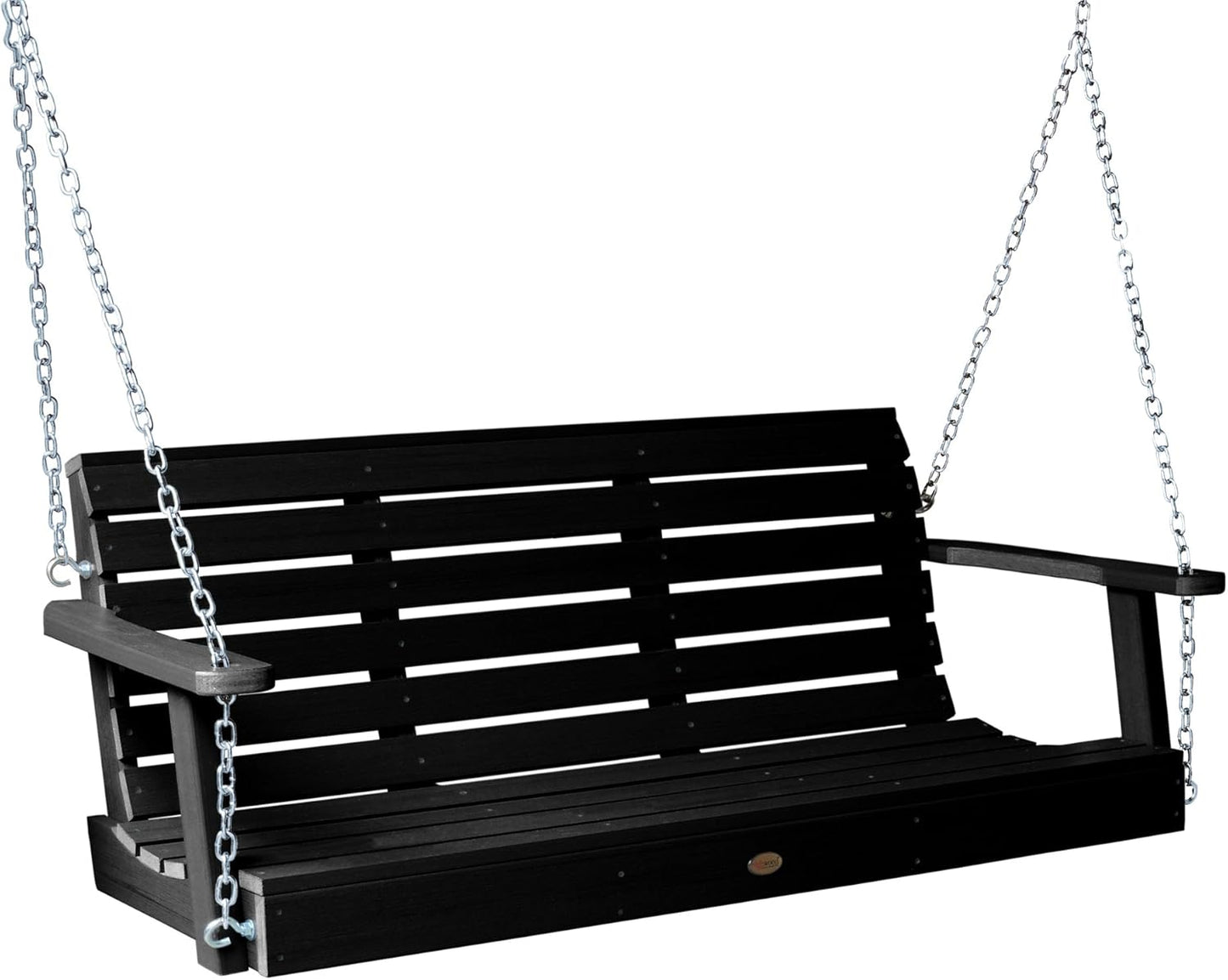 highwood Weatherly Porch Swing 5 Feet, Black