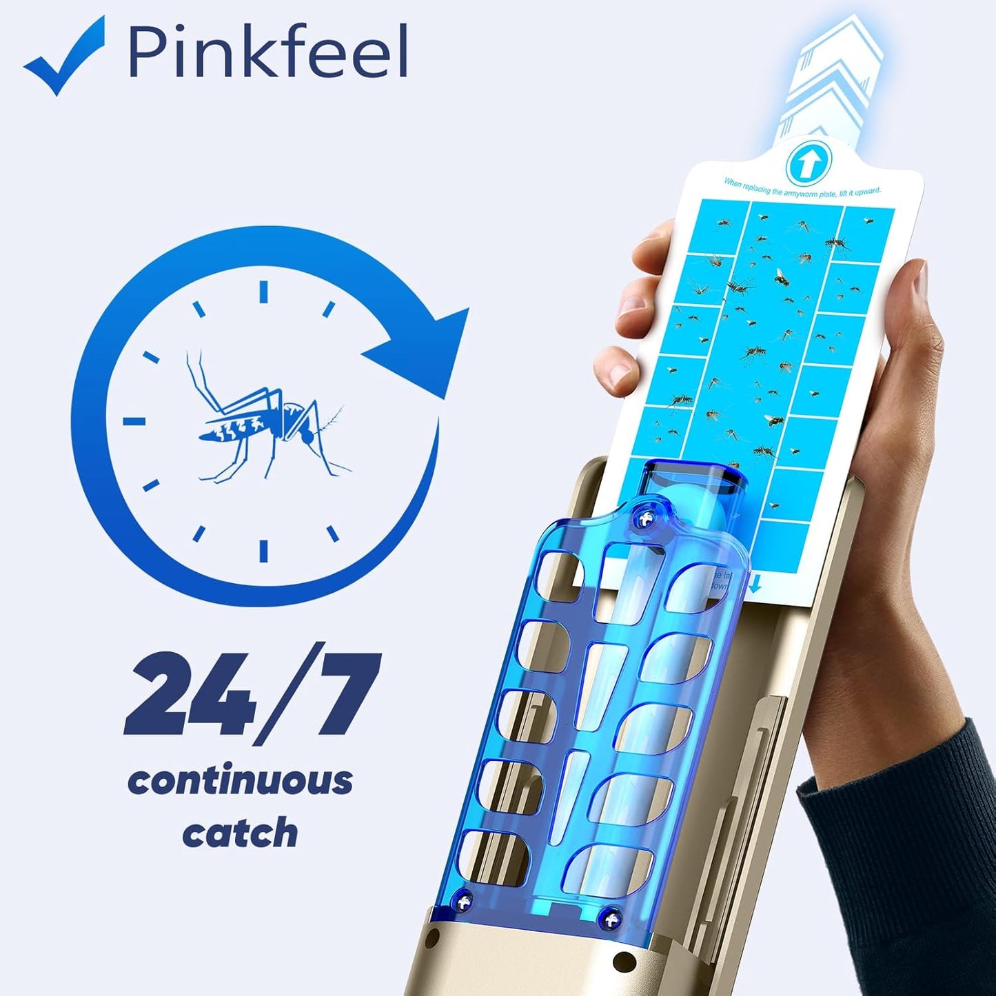 Fly Trap Indoor, Plug in Fruit Fly Traps for Indoors(1 Device + 10 Refills),Gnat Light Traps for House Indoor Bug Zapper, Gnat Killer Indoors Catcher for Home Office (White)