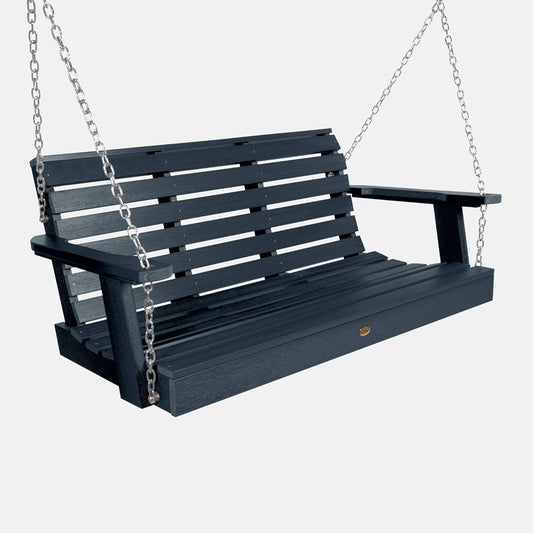 highwood Weatherly Porch Swing, 4 Feet, Federal Blue