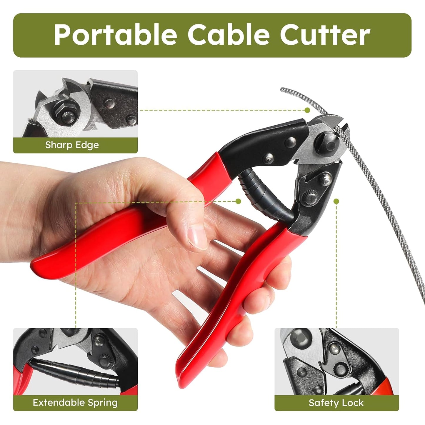 1200FT 1/8" T316 Stainless Steel Cable, Wire Rope Aircraft Cable for Deck Cable Fence Railing Kit, and DIY Balustrades, 7x7 Strands Construction, Comes with a Cutter