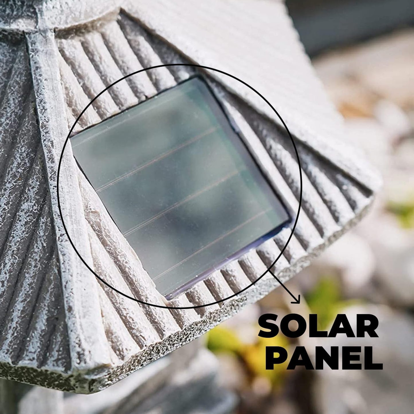 VP Home Pagoda Garden Statue, Solar Powered Statue Japanese Garden Decor, Outdoor Zen Garden Lantern, Flickering LED Garden Light (Tranquil Pagoda)