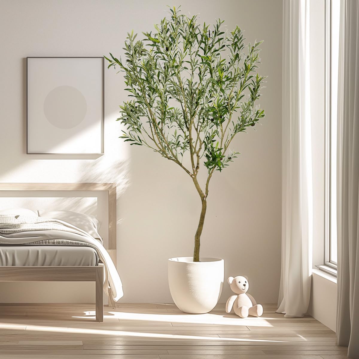 8ft Artificial Olive Tree Fake Tree Interior Decoration Tree Artificial Tree Fauk Tree