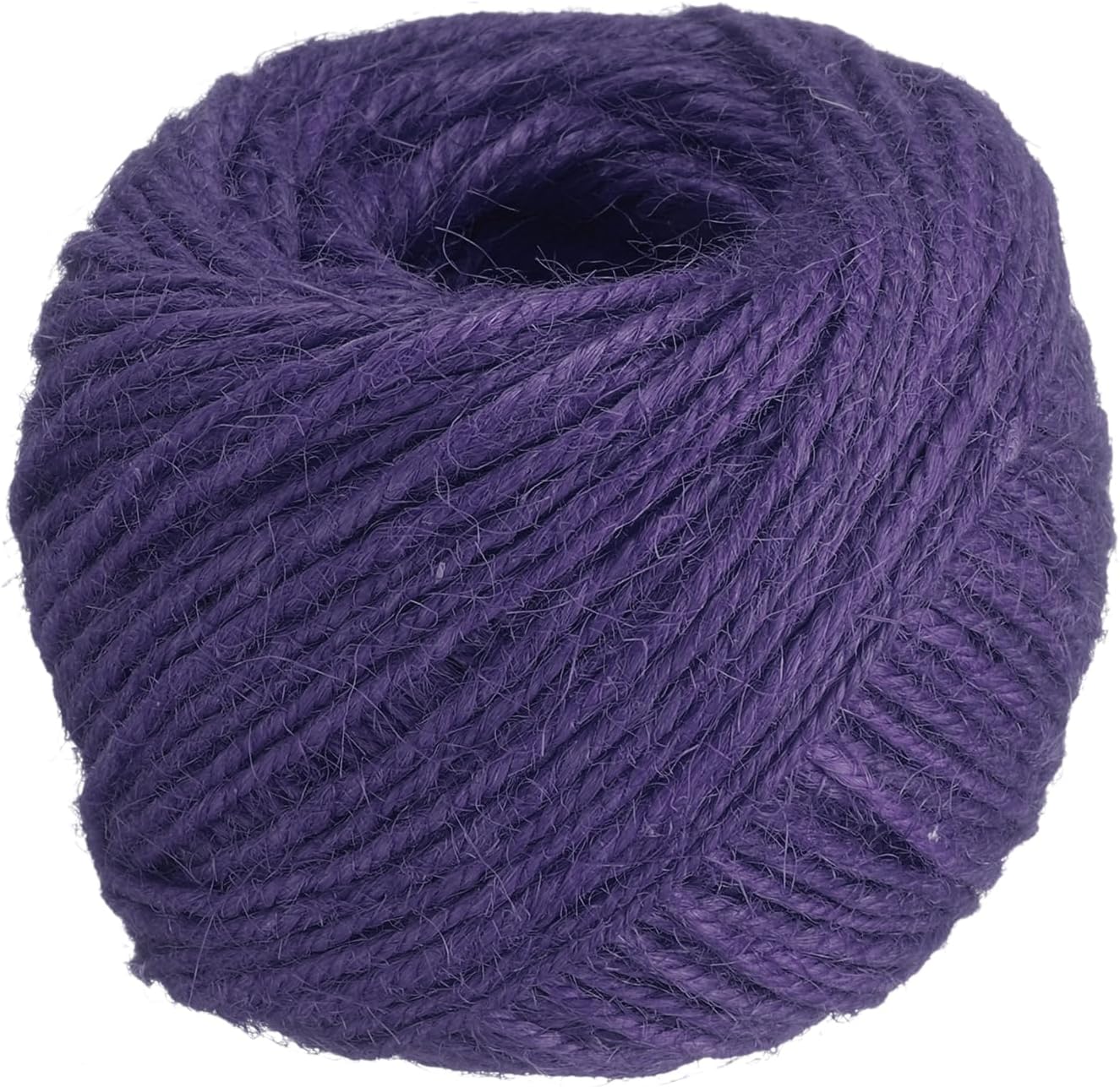 uxcell 164 Feet Natural Jute Twine String,2mm Thin Garden Twine Rope Colored Plant String Cord for DIY Art Crafts Gift Wrapping Decoration Packing Gardening Plant Hanger,Purple