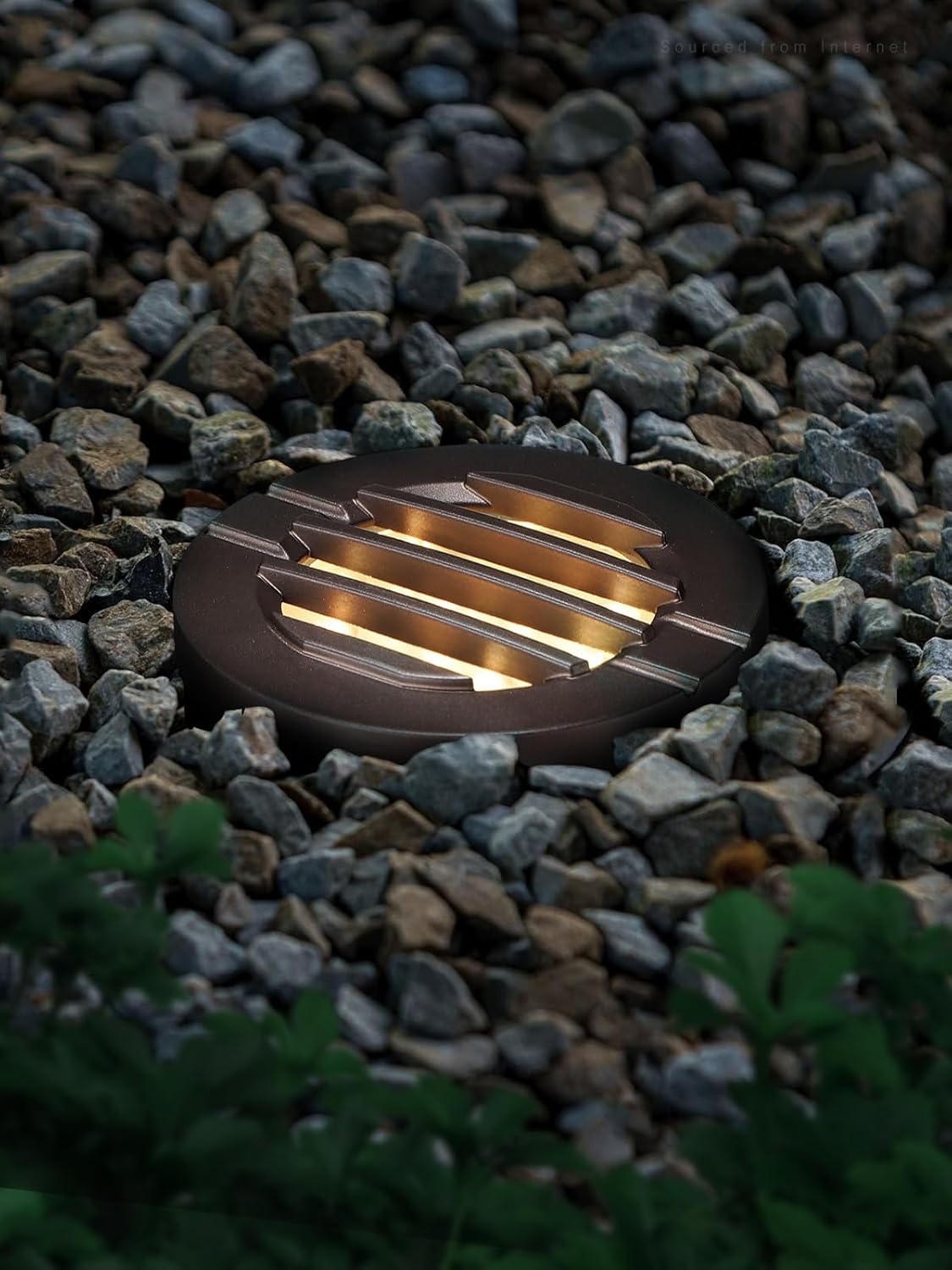 LEONLITE Dia. 4 Inch Well Lights Landscape LED In Ground, Grated Top, 3000K Warm White, 12-24V AC/DC CRI90 Low Voltage Garden Landscaping, Oil Rubbed Bronze Aluminum Housing, Pack of 6