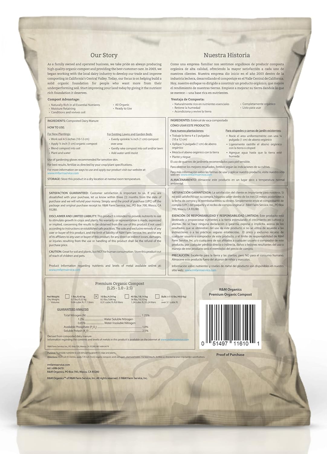 R&M Organics Premium Organic Compost