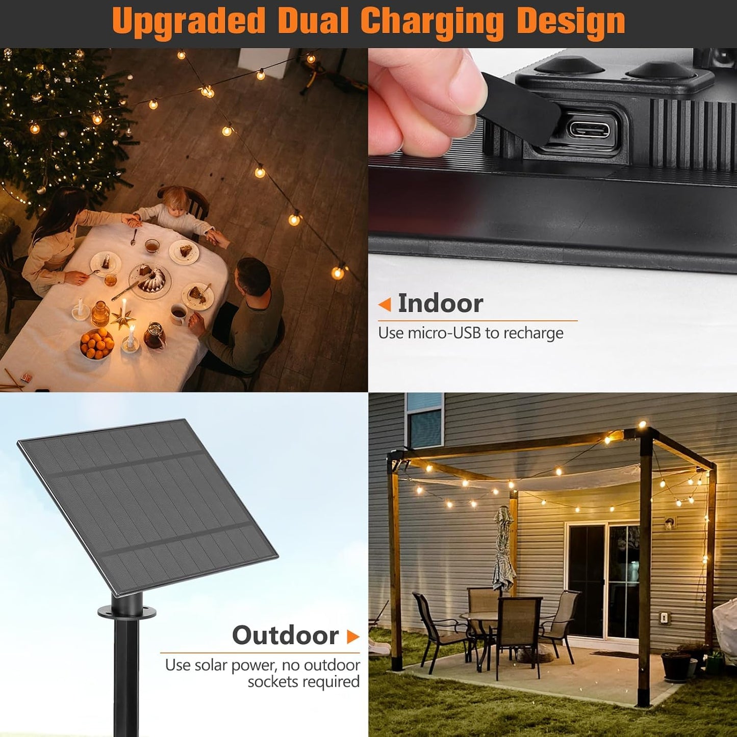 Solar String Lights Outdoor Waterproof 100ft with 52 Shatterproof,Solar Lights Outdoor Remote ST38 Vintage Edison Bulbs,Salor Ourdoor Light Hanging Lights Waterproof for Outside Backyard