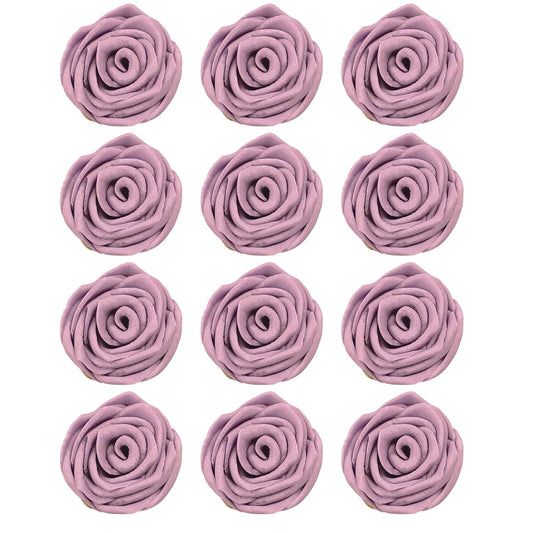 Confect Edible Lavender Rose Toppers – 12-Pack Lilac Roses for Cake & Cupcake Decorating– Stunning Edible Floral Toppers for Desserts- Vegan, Nut-Free, Soy-Free, Dairy-Free, Palm Oil-Free