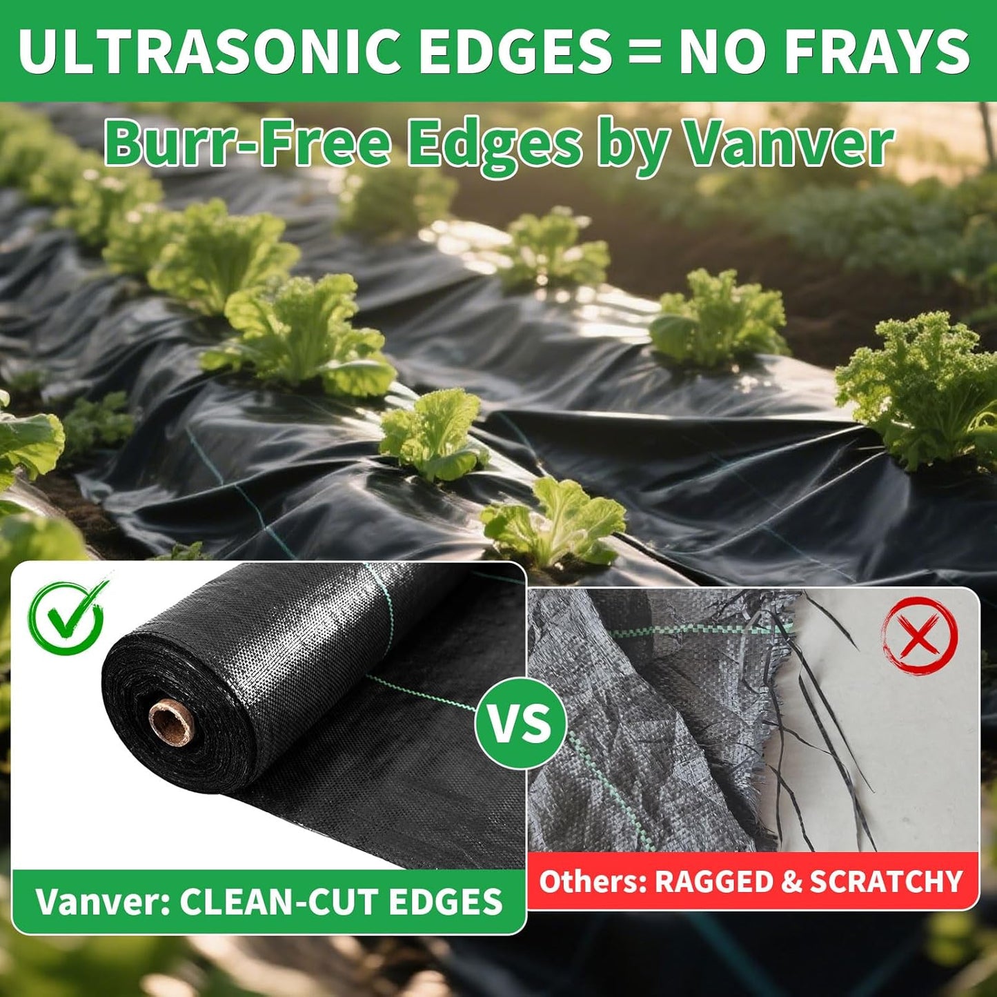 Weed Barrier Landscape Fabric Heavy Duty,3.2 OZ Premium Garden Weed Blocker Fabric for Weed Control, Plastic Ground Cover with Woven Weed Cloth,Durable Landscaping Fabric (4FT X 250 FT)