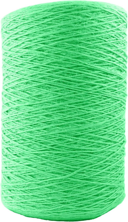 1mm x 2500 Feet Light Green Jute Rope, Twine for Gardening Tomato Climbing Plant Tie Floristry Crafts Gift Wrapping Packing Decor
