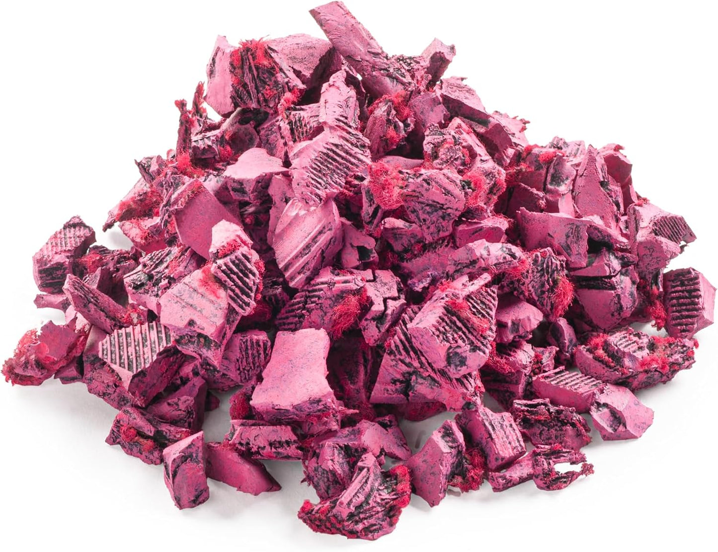 Playsafer Rubber Mulch Nuggets Protective Flooring for Playgrounds, Swing-Sets, Play Areas, and Landscaping (Hot Pink, 39 CU. FT. - 1,000 LBS)