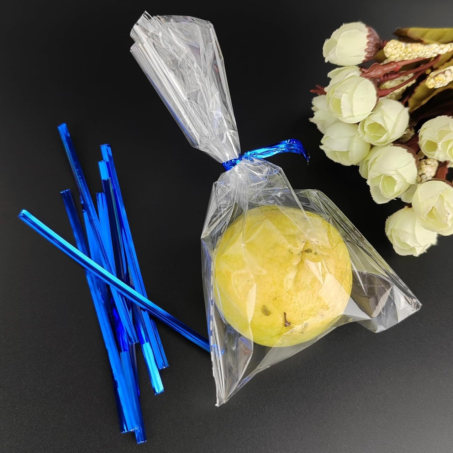 800 Pcs Metal Twist Ties 4 Inches Twist Straps for Bread Bags Candy Bags Snack Bags Halloween Party Cake Favor (Silver)