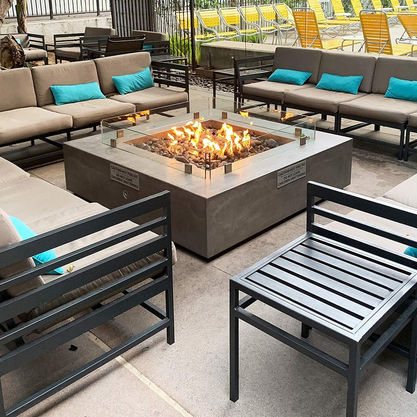Stanbroil Stainless Steel 24" Round Flat Fire Pit Burner Pan w/18 Fire Ring Installed, BTU 147,000 Max