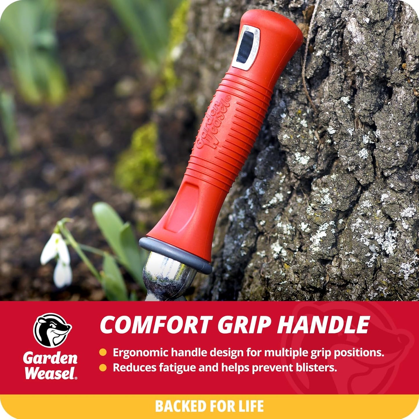 Garden Weasel Double-Sided Garden Cultivator/Tiller | Cultivate, Till, Break Up Soil | Planting and Gardening Hand Digging Tool, Heavy Duty Cultivator, Hand Tool Weeder | 91367