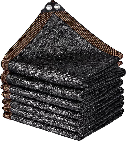 winemana Black Shade Cloth 50%, 30x50 FT Mesh Tarp - Garden Shade for Greenhouse, Patio, Vegetables, Plants Cover and Chicken Coops, Sun Shade Net for Outdoor Protection with Reinforced Grommets