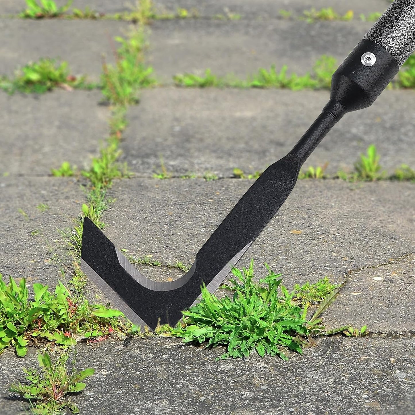 Weed Puller Tool | Adjustable Metal Handle (14.5"-43.5") (Upgraded Rustproof) | Multi-Functional Garden Hook for Pavement Gaps, Moss, Bushes | Commercial-Grade Yard Maintenance Equipment