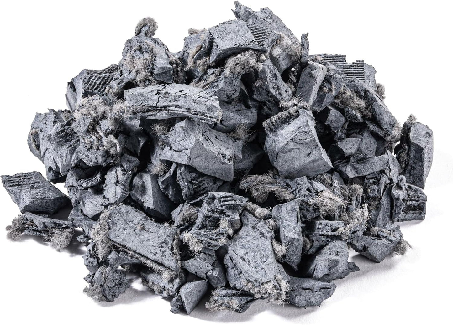 Playsafer Rubber Mulch Nuggets Protective Flooring for Playgrounds, Swing-Sets, Play Areas, and Landscaping (Gray, 1.55 CU. FT. - 40 LBS)