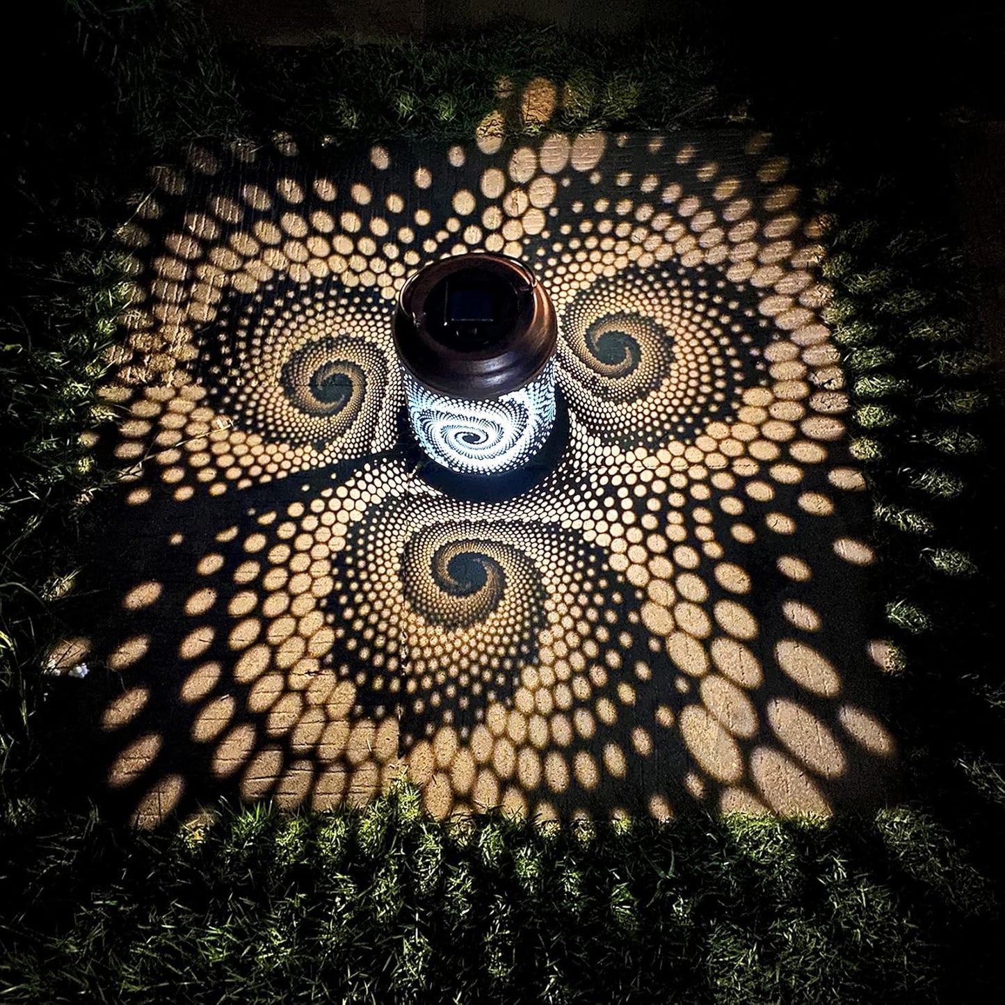 Solar Lanterns Outdoor Hanging Lantern Metal Waterproof LED Lantern with Solar Powered Garden Patio Decorations Decor with Handle Christmas Gift Idea