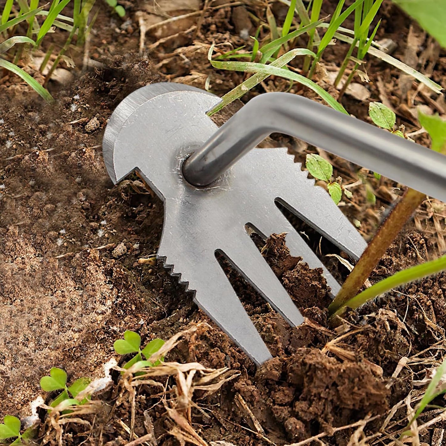 Weed Puller Tool - 2 Pieces Weeding Tool, Garden Tools, Premium Manganese Steel Forged Weed Puller, Hand Weeding Tool for Gardening with Handle 35cm