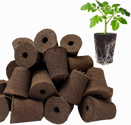 50 Pack Round hydroponic Growth Sponge, Suitable for Indoor and Outdoor hydroponic Gardens, Seed Germination, Plant Rooting, Vegetable Cultivation, Flower Arrangement
