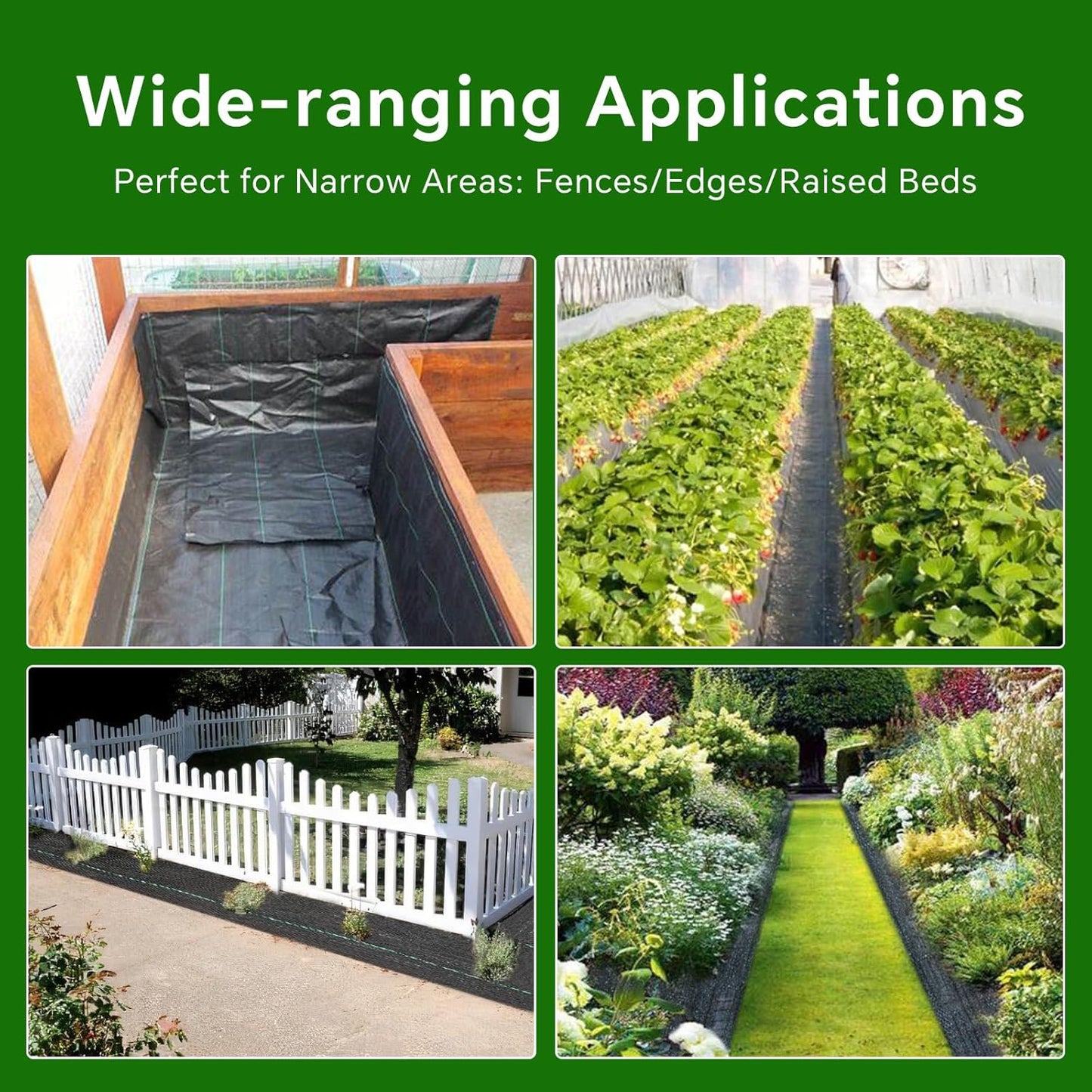 Weed Barrier Landscape Fabric Heavy Duty,3.2 OZ Premium Garden Weed Blocker Fabric for Weed Control, Plastic Ground Cover with Woven Weed Cloth,Durable Landscaping Fabric (1.4ft x 100ft)