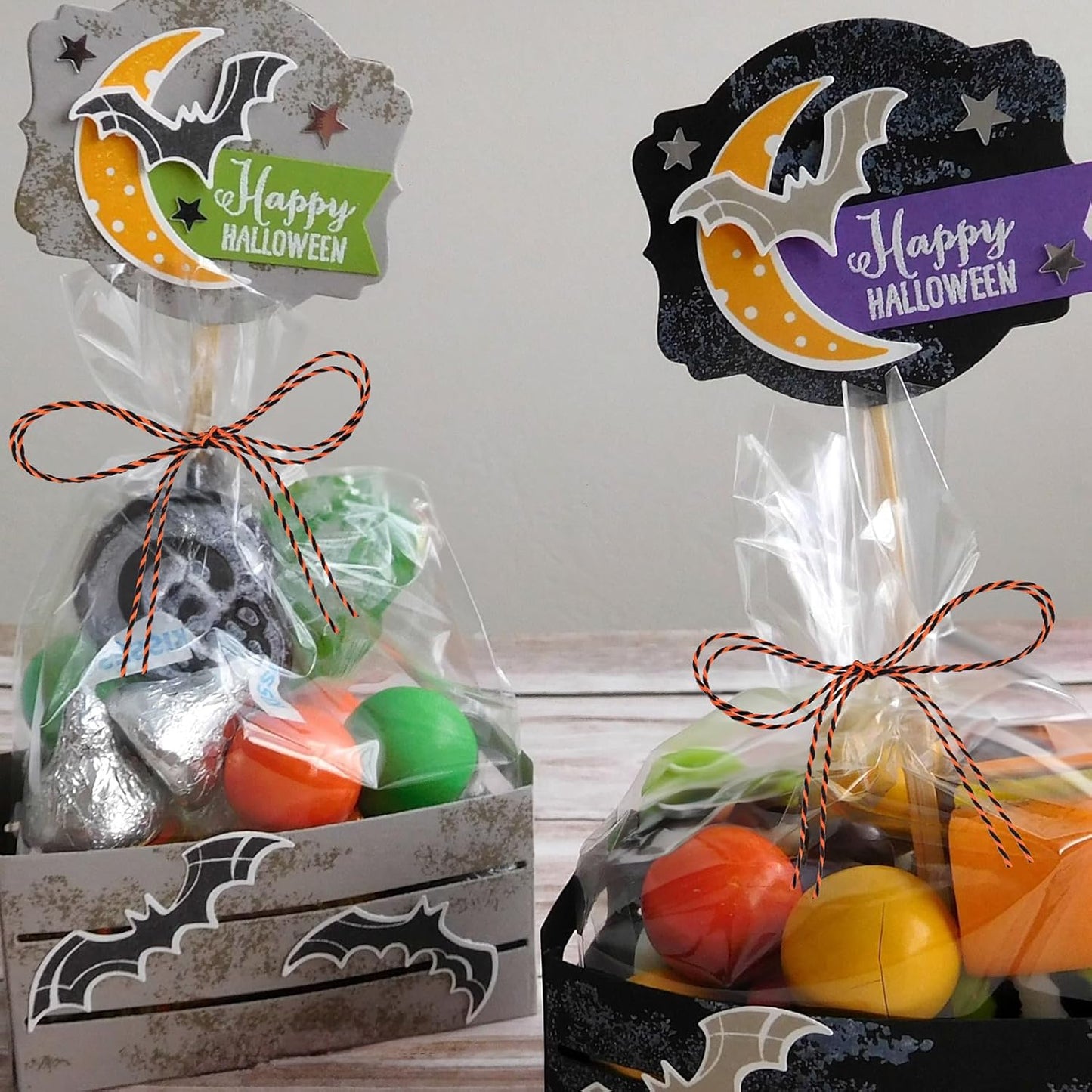 KINGLAKE Halloween Twine - Orange & Black Cotton String, 2mm, 328 Feet, DIY Crafts, Gift Wrapping, Party Decoration, Gift Tags