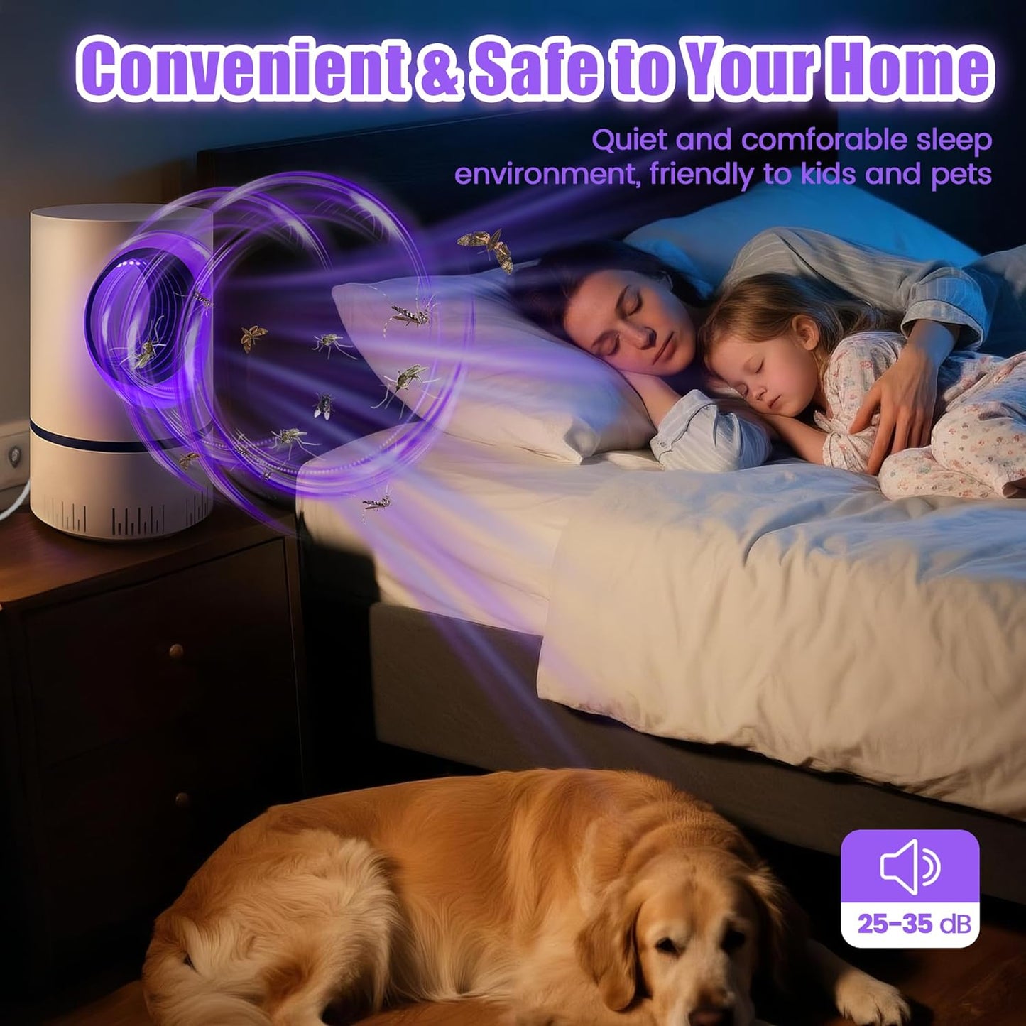 Flying Insect Trap Fruit Fly Traps Fan Powered Indoor Bug Catcher for Mosquitoes, Gnats, Moths & Fruit Flies, Silent & Effective (2, White)