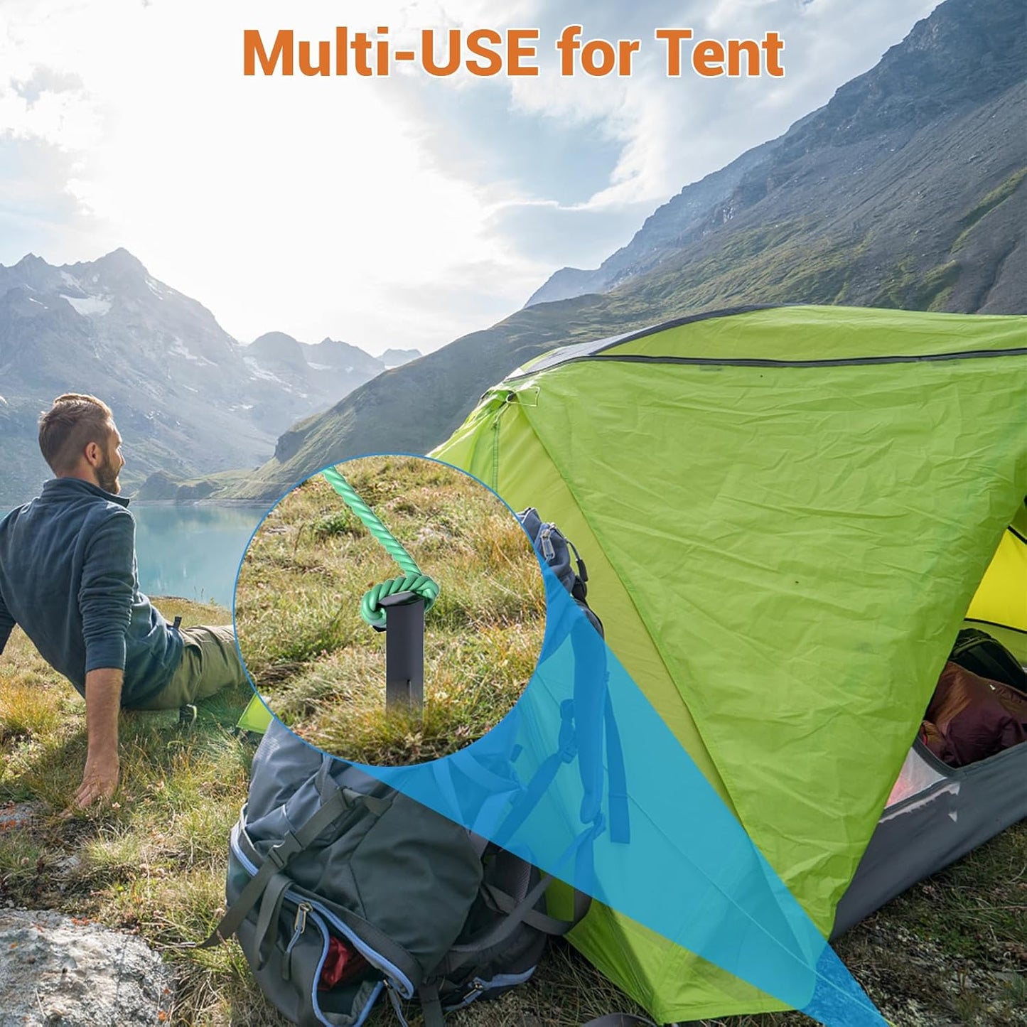 20Pcs Metal Landscape Edging Stakes, 10 Inch Garden Stakes Landscape Anchoring Spikes for Terrace Board, Landscape Edging Coil, Grass Barrier, Bender Board, Garden Liner, Black