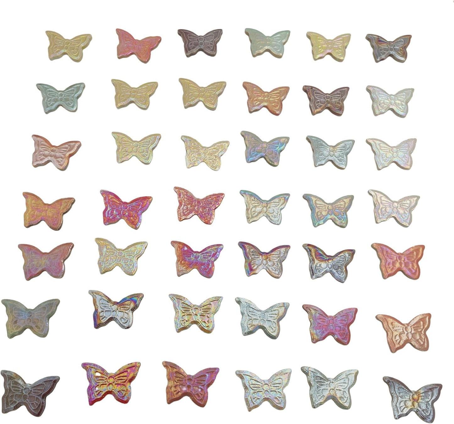 500g/1.1lb Random Color Irregular Ceramics Mosaic Tiles,DIY Making Creative Ceramic Mosaic Tiles for DIY Craft Plates Flowerpots Vases Cups Mosaic Making Supplies (Mix Butterflies)