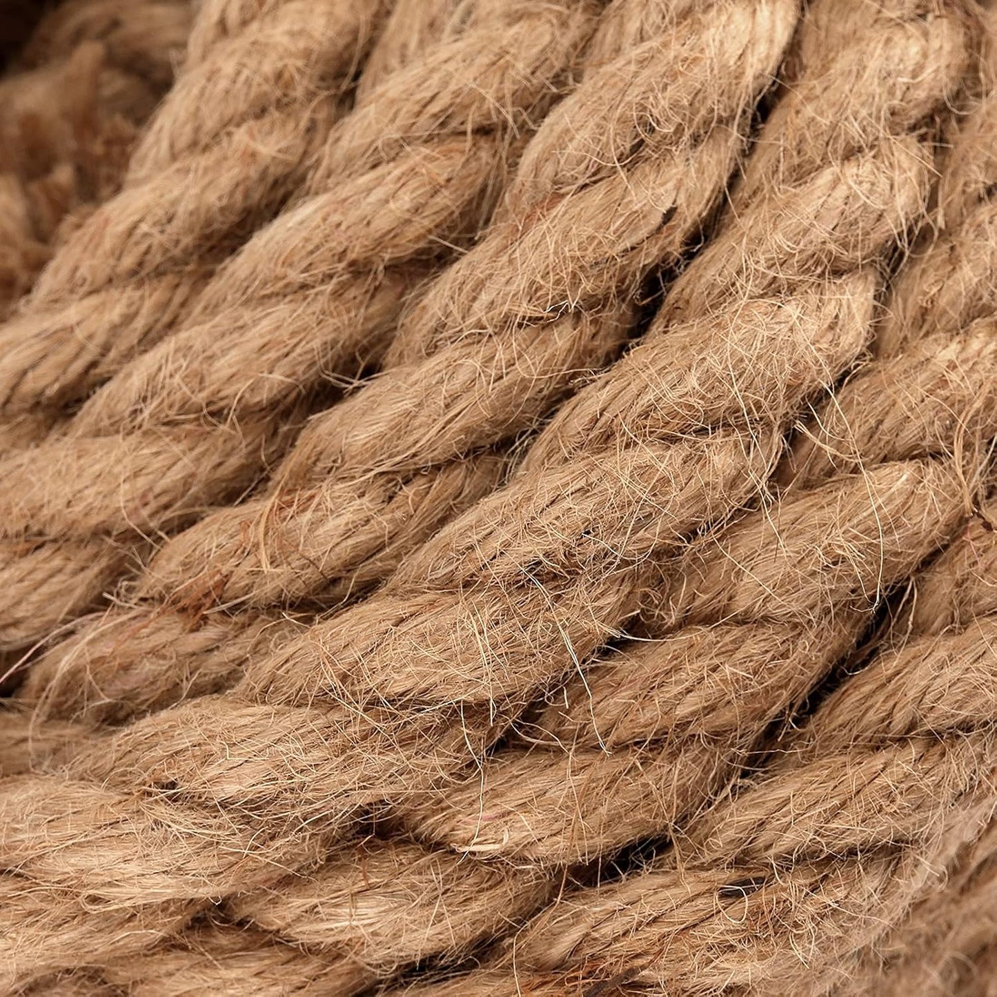 PINGEUI 164 Feet 10mm Jute Rope, Natural Jute Twine, Hemp Rope for DIY Arts Crafts, Gardening, Bundling, Home Decoration