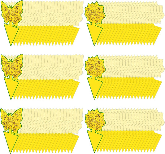 120 Pack Fungus Gnat Traps for House Indoor, Fungus Traps Fruit Fly Traps for Indoors Gnats Sticky Traps for Plants Yellow Sticky Traps for Gnats