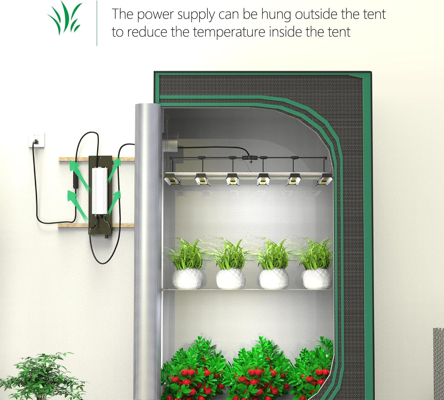 Grow Light FARMLITE LED Grow Lights for Indoor Plants Full Spectrum Growing Light Plant Hanging Growing Lamps Seedling Daisy Chain Dimmable Board 4x4ft Coverage (320watts)