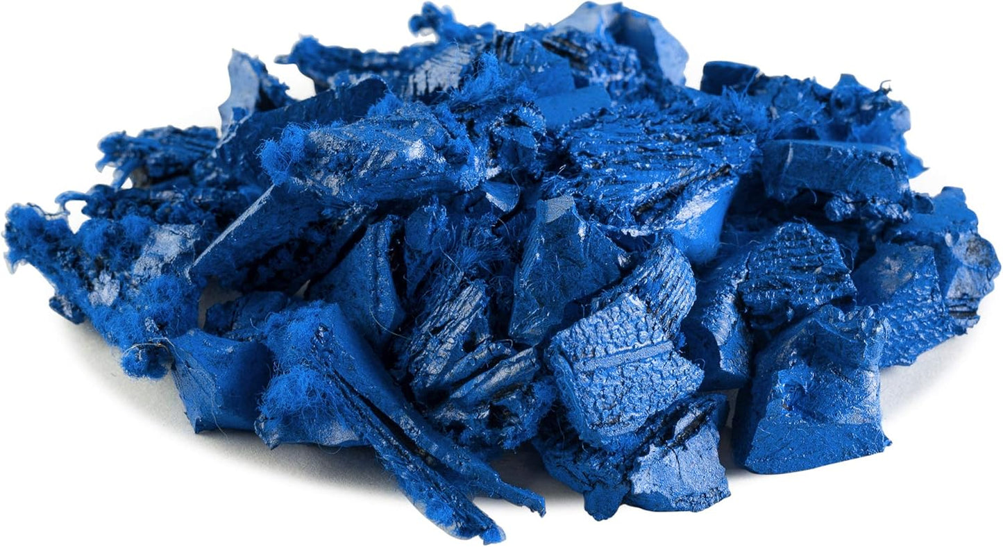 Playsafer Rubber Mulch Nuggets Protective Flooring for Playgrounds, Swing-Sets, Play Areas, and Landscaping (1,000 LBS - 39 CU. FT., Blue)