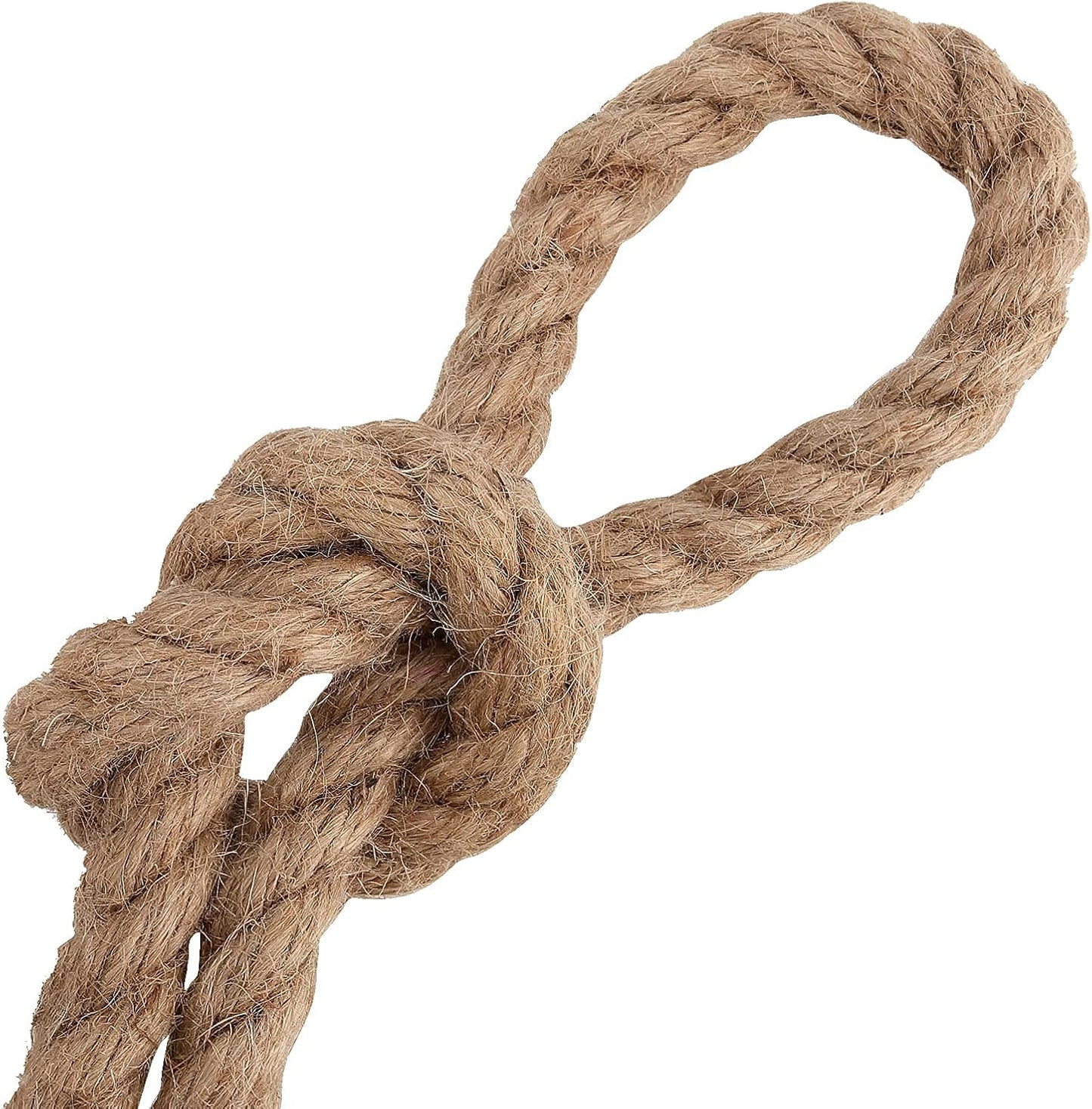 PINGEUI 164 Feet 10mm Jute Rope, Natural Jute Twine, Hemp Rope for DIY Arts Crafts, Gardening, Bundling, Home Decoration