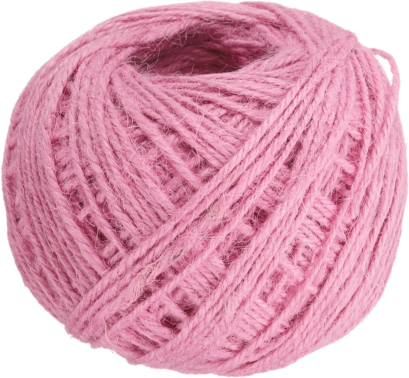 uxcell 328 Feet Natural Jute Twine String,2mm Thin Garden Twine Rope Colored Plant String Cord for DIY Art Crafts Gift Wrapping Decoration Packing Gardening Plant Hanger,Pink