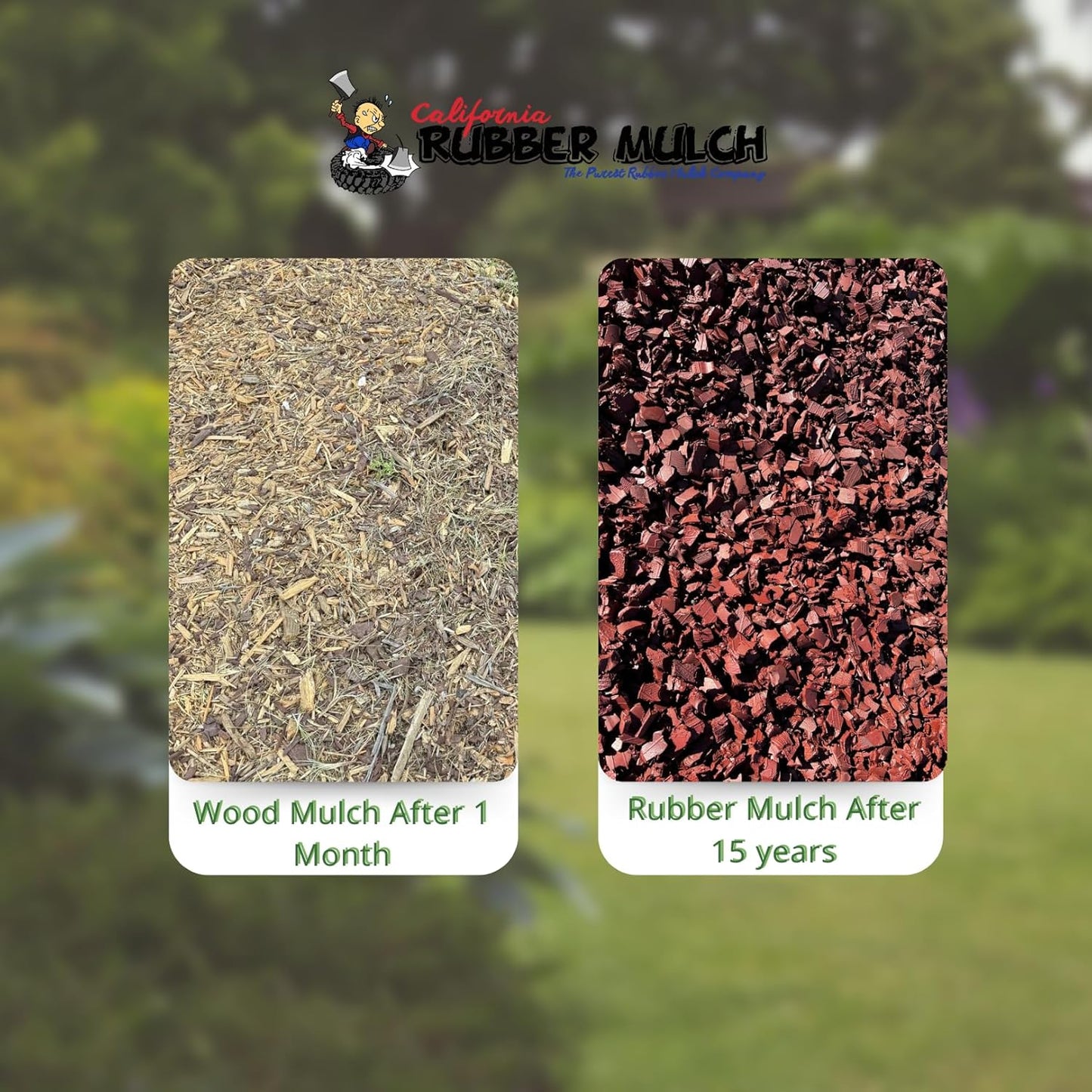 100% Wire-Free Rubber Mulch – Red, 20 lb (0.8 cu ft) | Long-Lasting, Low Maintenance, Safe for Kids & Pets – Landscaping & Playground Ground Cover