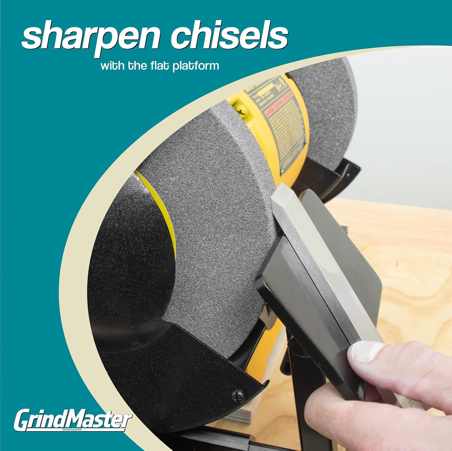 GrindMaster Lathe Tool Sharpening Jig with Quad Setup, Multi-Grind Jig and Two Setup Blocks (for 6" Grinders)