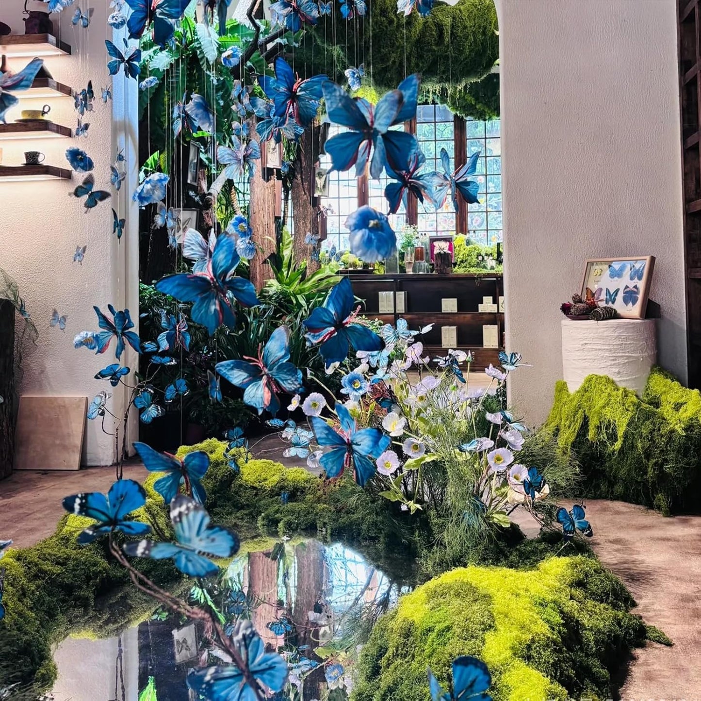 Artificial Butterfly, 3D Artificial Butterfly Clips,Silk Floral Butterflies, Suitable for Home Decoration, Flower Arrangement and Foil The Festive Atmosphere (8 Pcs)