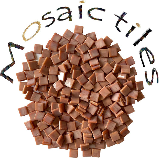 SMEIINIK 1.1lb Bulk Single Iridescent Color Mosaic Tiles for Crafts, Glass Mosaic Pieces for Mosaic Puzzles, Stained Glass Tiles for Mosaic DIY, Mosaic Making Supplies(AJ85+6-24)