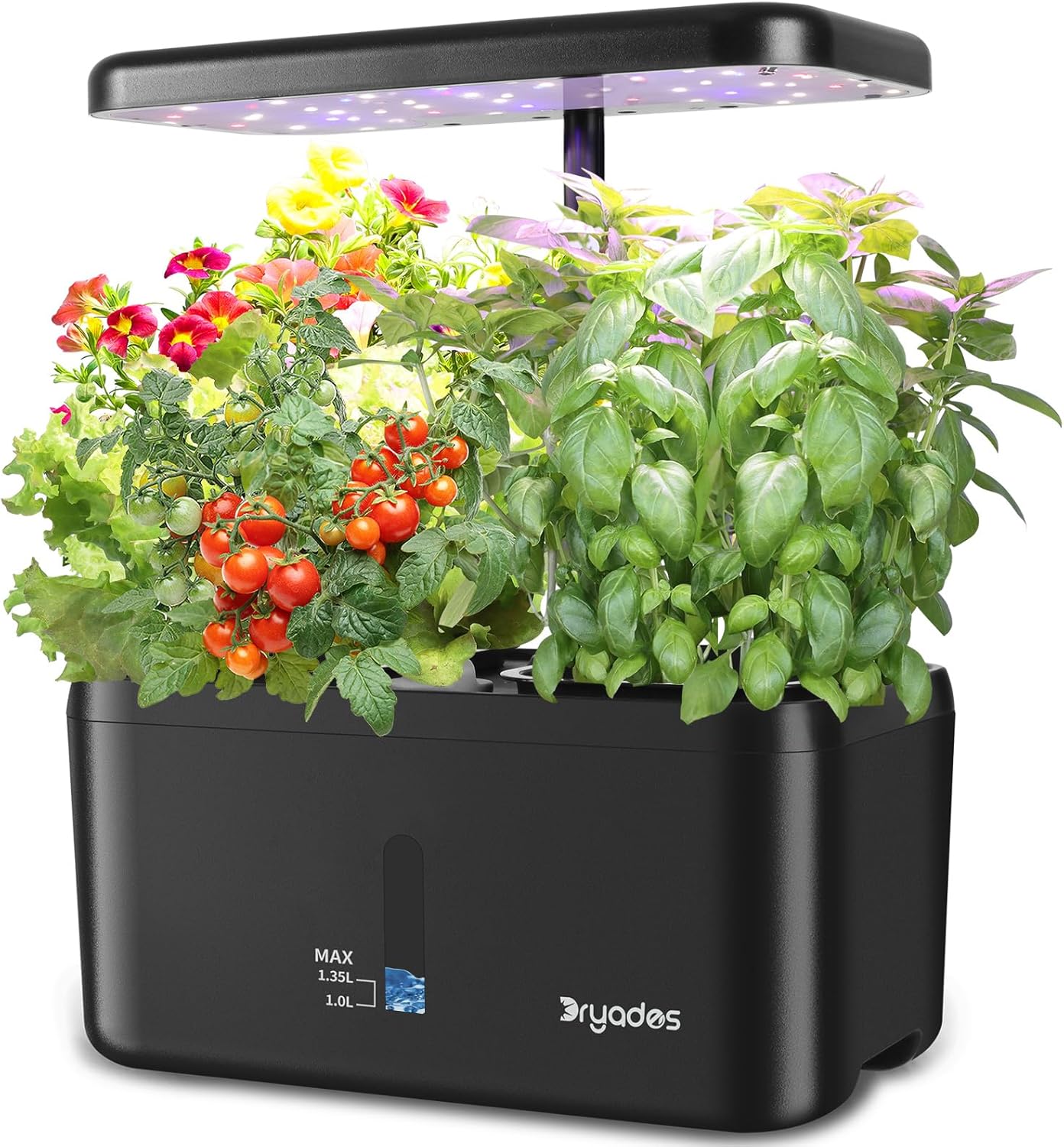 Indoor Garden System 19 Watt LED Growing Light Upgrade 2 Self-Watering Soil-Cultivated Growing Pots Gardening Gifts for Mom Plant Pot for Vegetables Herbs Tomato(No Seeds&Soil)