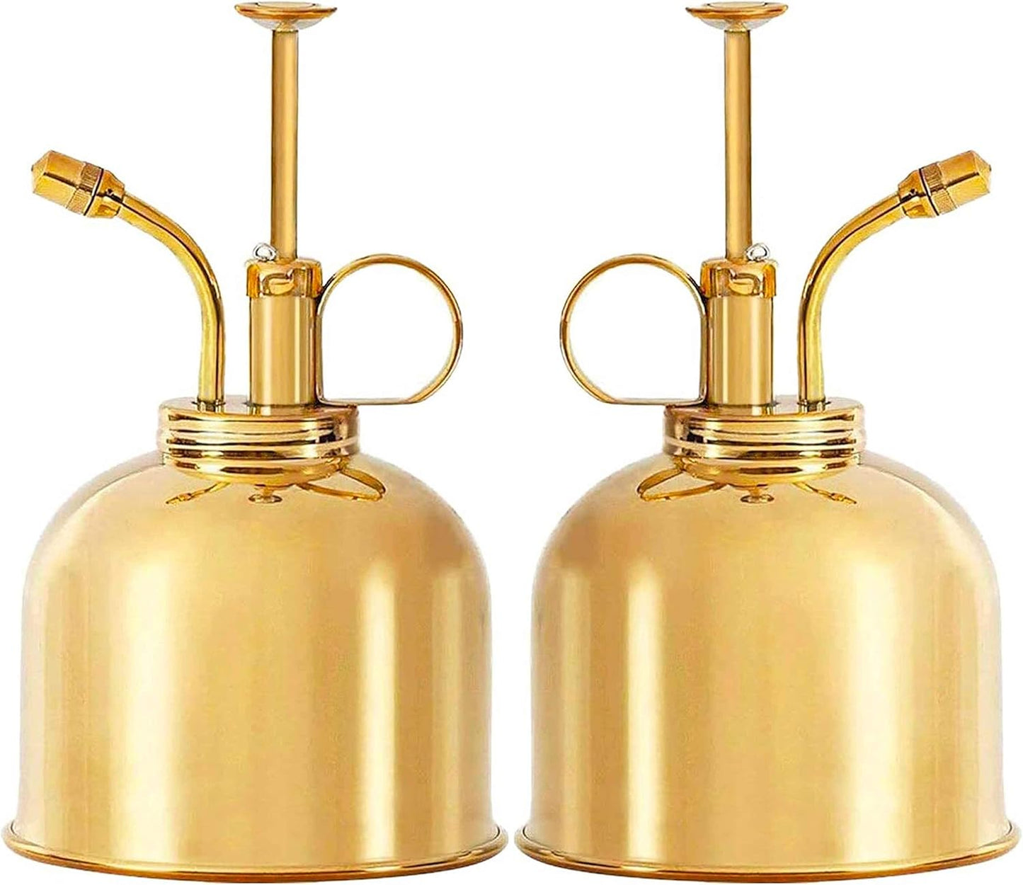 Brass Plant Mister (2 Pack) Indoor Plant Mister, Terrarium Mister, Orchid Spritzer, Succulent, Spray Bottle Mister, Plant Sprayer | A Beautiful and Useful Houseplant Accessory