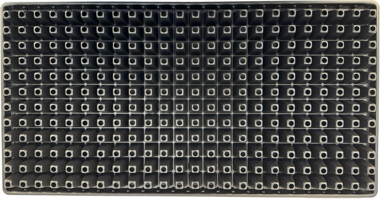 288 Cell Seedling Plastic Nursery Trays, 10 Pack, Thick Durable Germination Plug Trays, 2880 Cells Reusable Plant Propagation