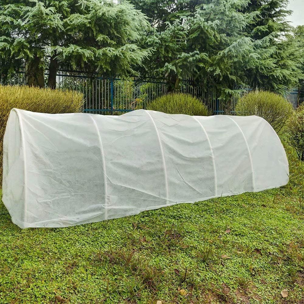 Agfabric Plant Covers Freeze Protection Floating Row Cover 6'x100' 0.55oz Plant Covers Freeze Protection Outdoor Plant Covers for Winter Frost Blankets,White