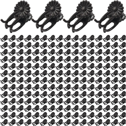 GXXMEI 400PCS Plant Clips, Orchid Clips Plant Orchid Support Clips Flower and Vine Clips for Supporting Stems Vines Grow Upright Dark Brown